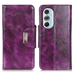 Coque Portefeuille Livre Cuir Etui Clapet N04P pour Motorola Moto Edge 30 Pro 5G Violet