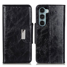 Coque Portefeuille Livre Cuir Etui Clapet N04P pour Motorola Moto Edge S30 5G Noir