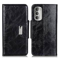 Coque Portefeuille Livre Cuir Etui Clapet N04P pour Motorola Moto G Stylus (2022) 5G Noir