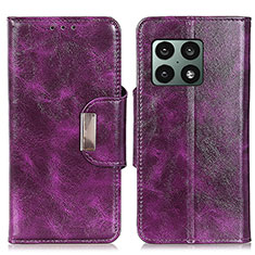 Coque Portefeuille Livre Cuir Etui Clapet N04P pour OnePlus 10 Pro 5G Violet