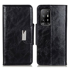 Coque Portefeuille Livre Cuir Etui Clapet N04P pour Oppo A94 5G Noir