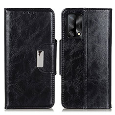 Coque Portefeuille Livre Cuir Etui Clapet N04P pour Oppo A95 4G Noir