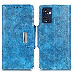 Coque Portefeuille Livre Cuir Etui Clapet N04P pour Oppo Find X5 Lite 5G Bleu Ciel