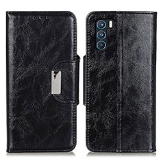 Coque Portefeuille Livre Cuir Etui Clapet N04P pour Oppo K9 Pro 5G Noir