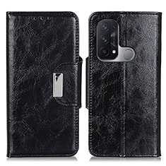 Coque Portefeuille Livre Cuir Etui Clapet N04P pour Oppo Reno5 A Noir