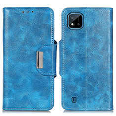 Coque Portefeuille Livre Cuir Etui Clapet N04P pour Realme C20 Bleu Ciel