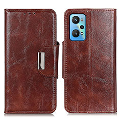 Coque Portefeuille Livre Cuir Etui Clapet N04P pour Realme GT Neo 3T 5G Marron