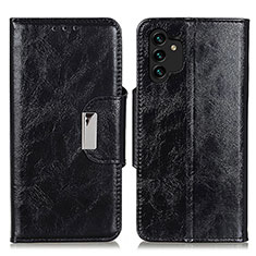 Coque Portefeuille Livre Cuir Etui Clapet N04P pour Samsung Galaxy A13 4G Noir