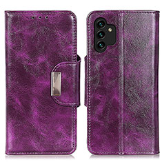 Coque Portefeuille Livre Cuir Etui Clapet N04P pour Samsung Galaxy A13 4G Violet