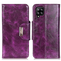 Coque Portefeuille Livre Cuir Etui Clapet N04P pour Samsung Galaxy A22 4G Violet