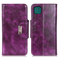 Coque Portefeuille Livre Cuir Etui Clapet N04P pour Samsung Galaxy A22 5G Violet