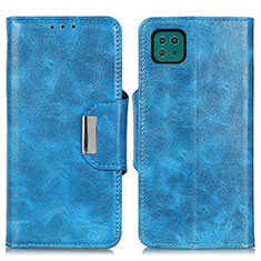 Coque Portefeuille Livre Cuir Etui Clapet N04P pour Samsung Galaxy A22s 5G Bleu Ciel