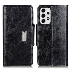 Coque Portefeuille Livre Cuir Etui Clapet N04P pour Samsung Galaxy A23 4G Noir