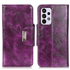 Coque Portefeuille Livre Cuir Etui Clapet N04P pour Samsung Galaxy A33 5G Violet