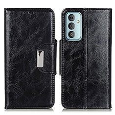 Coque Portefeuille Livre Cuir Etui Clapet N04P pour Samsung Galaxy F13 4G Noir