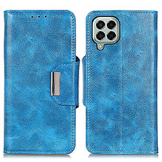 Coque Portefeuille Livre Cuir Etui Clapet N04P pour Samsung Galaxy M33 5G Bleu Ciel