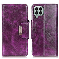 Coque Portefeuille Livre Cuir Etui Clapet N04P pour Samsung Galaxy M33 5G Violet