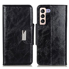 Coque Portefeuille Livre Cuir Etui Clapet N04P pour Samsung Galaxy S22 5G Noir