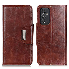 Coque Portefeuille Livre Cuir Etui Clapet N04P pour Samsung Galaxy S23 FE 5G Marron