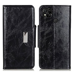 Coque Portefeuille Livre Cuir Etui Clapet N04P pour Xiaomi POCO C3 Noir