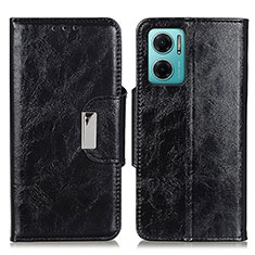 Coque Portefeuille Livre Cuir Etui Clapet N04P pour Xiaomi Redmi 10 5G Noir