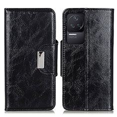 Coque Portefeuille Livre Cuir Etui Clapet N04P pour Xiaomi Redmi K50 Pro 5G Noir