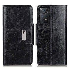 Coque Portefeuille Livre Cuir Etui Clapet N04P pour Xiaomi Redmi Note 11 Pro 4G Noir