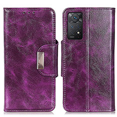 Coque Portefeuille Livre Cuir Etui Clapet N04P pour Xiaomi Redmi Note 11 Pro 4G Violet