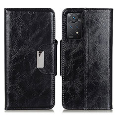 Coque Portefeuille Livre Cuir Etui Clapet N04P pour Xiaomi Redmi Note 11 Pro 5G Noir