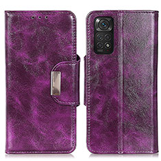 Coque Portefeuille Livre Cuir Etui Clapet N04P pour Xiaomi Redmi Note 11S 4G Violet