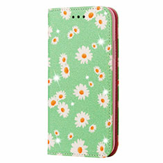 Coque Portefeuille Livre Cuir Etui Clapet N05 pour Samsung Galaxy Note 20 Ultra 5G Pastel Vert