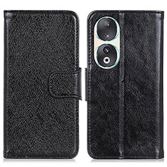 Coque Portefeuille Livre Cuir Etui Clapet N05P pour Huawei Honor 90 5G Noir