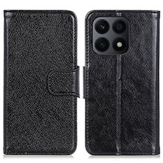 Coque Portefeuille Livre Cuir Etui Clapet N05P pour Huawei Honor X8a 4G Noir