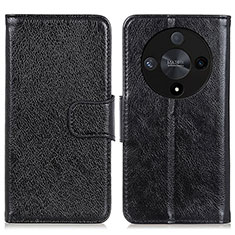 Coque Portefeuille Livre Cuir Etui Clapet N05P pour Huawei Honor X9b 5G Noir