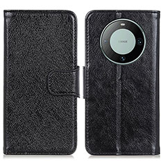 Coque Portefeuille Livre Cuir Etui Clapet N05P pour Huawei Mate 60 Pro Noir