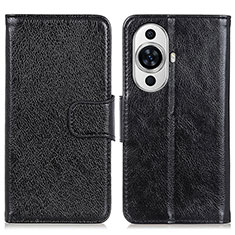 Coque Portefeuille Livre Cuir Etui Clapet N05P pour Huawei Nova 11 Noir