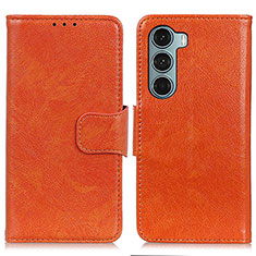 Coque Portefeuille Livre Cuir Etui Clapet N05P pour Motorola Moto Edge S30 5G Orange