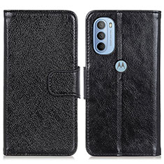 Coque Portefeuille Livre Cuir Etui Clapet N05P pour Motorola Moto G31 Noir