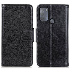 Coque Portefeuille Livre Cuir Etui Clapet N05P pour Motorola Moto G50 Noir