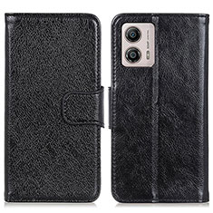 Coque Portefeuille Livre Cuir Etui Clapet N05P pour Motorola Moto G53 5G Noir