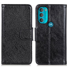 Coque Portefeuille Livre Cuir Etui Clapet N05P pour Motorola Moto G71 5G Noir