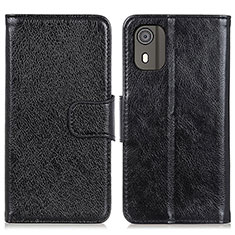 Coque Portefeuille Livre Cuir Etui Clapet N05P pour Nokia C02 Noir