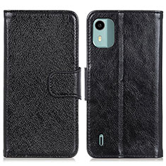 Coque Portefeuille Livre Cuir Etui Clapet N05P pour Nokia C12 Pro Noir