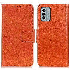 Coque Portefeuille Livre Cuir Etui Clapet N05P pour Nokia G22 Orange