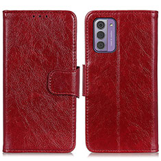 Coque Portefeuille Livre Cuir Etui Clapet N05P pour Nokia G42 5G Rouge