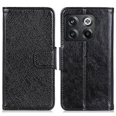 Coque Portefeuille Livre Cuir Etui Clapet N05P pour OnePlus 10T 5G Noir