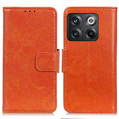 Coque Portefeuille Livre Cuir Etui Clapet N05P pour OnePlus 10T 5G Orange