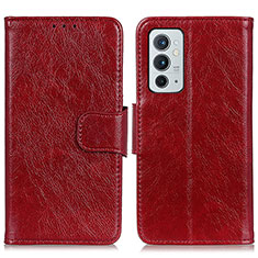 Coque Portefeuille Livre Cuir Etui Clapet N05P pour OnePlus 9RT 5G Rouge