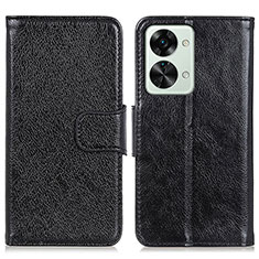 Coque Portefeuille Livre Cuir Etui Clapet N05P pour OnePlus Nord 2T 5G Noir