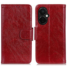 Coque Portefeuille Livre Cuir Etui Clapet N05P pour OnePlus Nord CE 3 Lite 5G Rouge